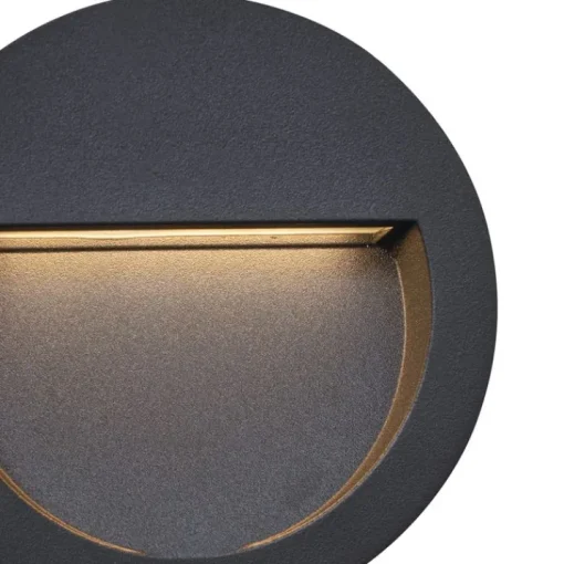 QAZQA Moderne inbouw wandlamp zwart incl. LED IP65 - Gem