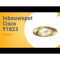 QAZQA Moderne inbouwspot goud kantelbaar - Cisco