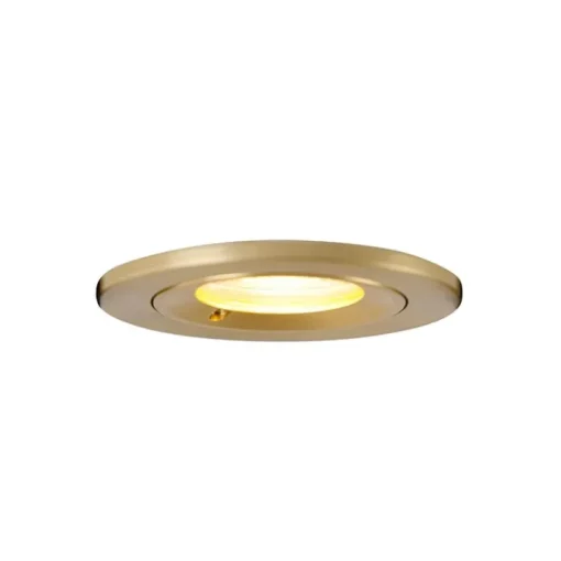 QAZQA Moderne inbouwspot goud rond IP44 - Xena