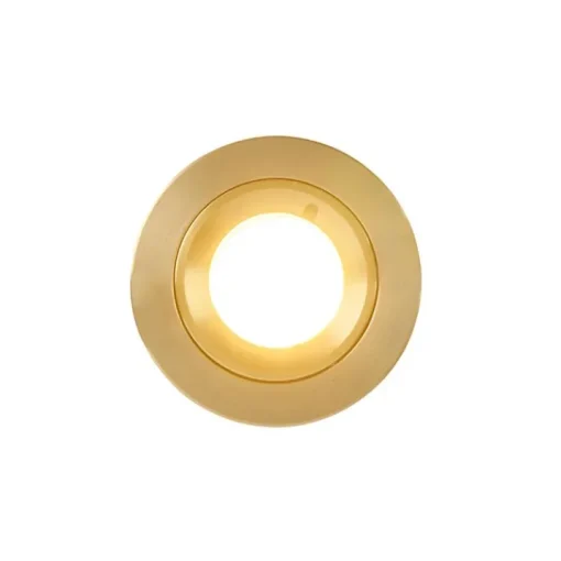 QAZQA Moderne inbouwspot goud rond IP44 - Xena
