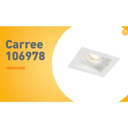 QAZQA Moderne inbouwspot wit verstelbaar - Carree