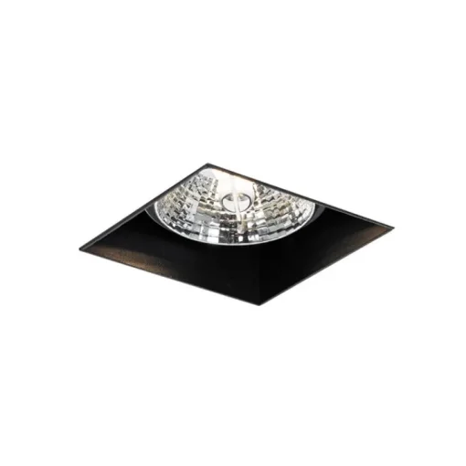 QAZQA Moderne inbouwspot zwart GU10 AR70 trimless - Oneon