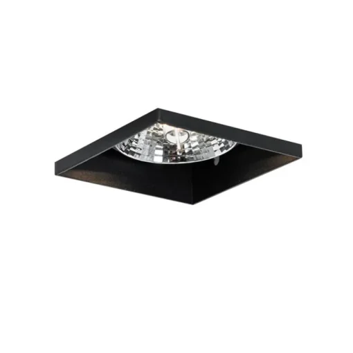 QAZQA Moderne inbouwspot zwart GU10 AR70 trimless - Oneon