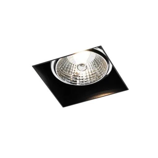 QAZQA Moderne inbouwspot zwart GU10 AR70 trimless - Oneon