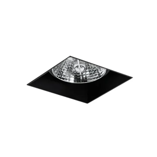QAZQA Moderne inbouwspot zwart GU10 AR70 trimless - Oneon