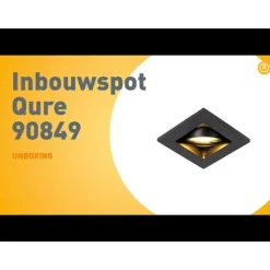 QAZQA Moderne inbouwspot zwart verstelbaar - Qure