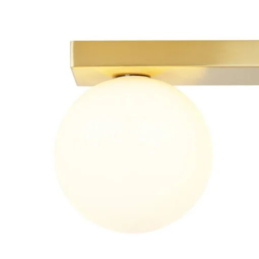 QAZQA Moderne plafondlamp messing 2-lichts kantelbaar - Lesly