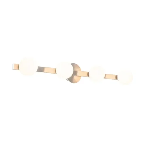 QAZQA Moderne plafondlamp staal IP44 4-lichts - Cederic
