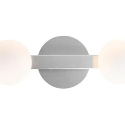 QAZQA Moderne plafondlamp staal IP44 4-lichts - Cederic