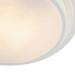 QAZQA Moderne plafondlamp wit 25 cm IP44 - Walden