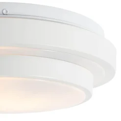 QAZQA Moderne plafondlamp wit 25 cm IP44 - Walden