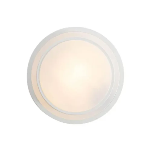 QAZQA Moderne plafondlamp wit 25 cm IP44 - Walden