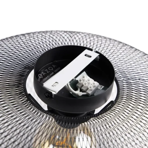 QAZQA Moderne plafondlamp zwart 45 cm - Mesh Ball