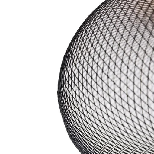 QAZQA Moderne plafondlamp zwart 45 cm - Mesh Ball
