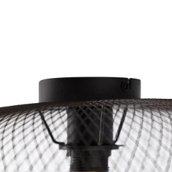 QAZQA Moderne plafondlamp zwart 45 cm - Mesh Ball