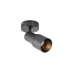 QAZQA Moderne plafondspot gunmetal GU10 50mm rond - Stanley
