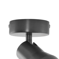 QAZQA Moderne plafondspot gunmetal GU10 50mm rond - Stanley
