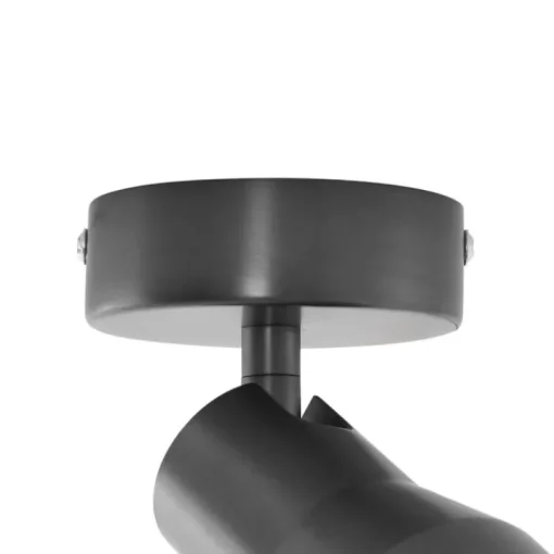 QAZQA Moderne plafondspot gunmetal GU10 50mm rond - Stanley