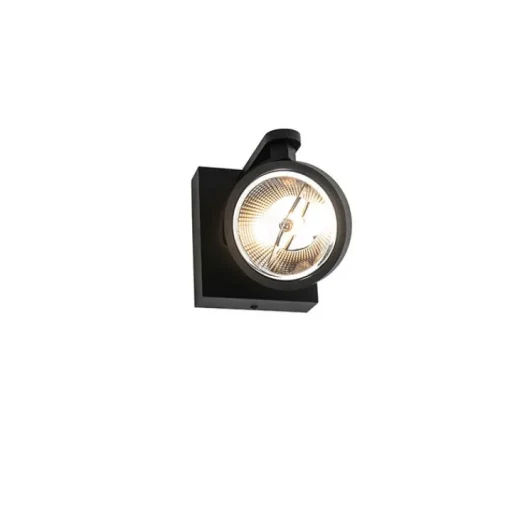 QAZQA Moderne plafondspot zwart draai- en kantelbaar GU10 111mm - Master