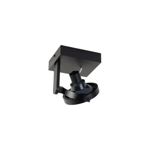 QAZQA Moderne plafondspot zwart draai- en kantelbaar GU10 111mm - Master