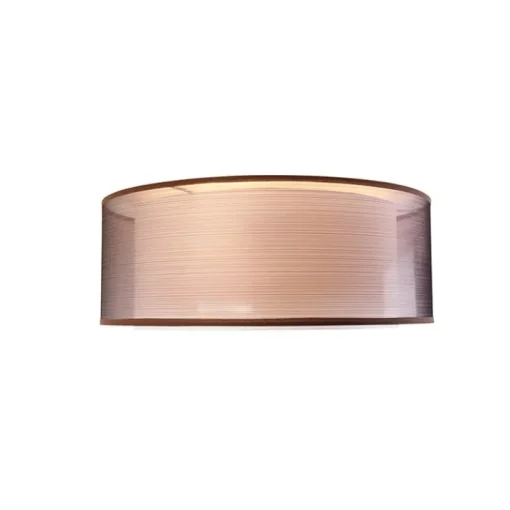 QAZQA Moderne plafonnière bruin met wit 50 cm 3-lichts - Drum Duo