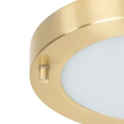 QAZQA Moderne plafonnière goud 18 cm IP44 - Yuma