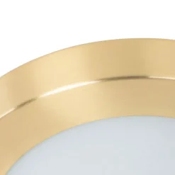 QAZQA Moderne plafonnière goud 18 cm IP44 - Yuma