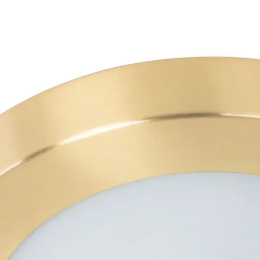 QAZQA Moderne plafonnière goud 18 cm IP44 - Yuma