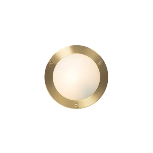 QAZQA Moderne plafonnière goud 18 cm IP44 - Yuma