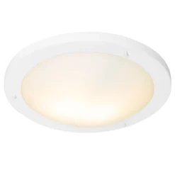 QAZQA Moderne plafonnière wit 41 cm IP44 - Yuma