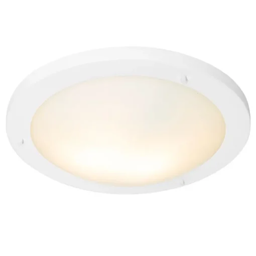 QAZQA Moderne plafonnière wit 41 cm IP44 - Yuma
