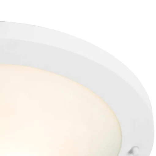 QAZQA Moderne plafonnière wit 41 cm IP44 - Yuma