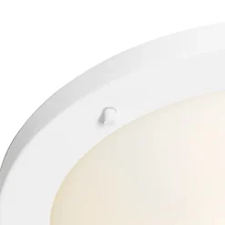 QAZQA Moderne plafonnière wit 41 cm IP44 - Yuma