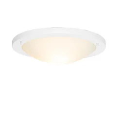 QAZQA Moderne plafonnière wit 41 cm IP44 - Yuma
