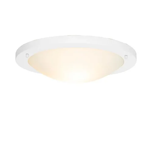 QAZQA Moderne plafonnière wit 41 cm IP44 - Yuma