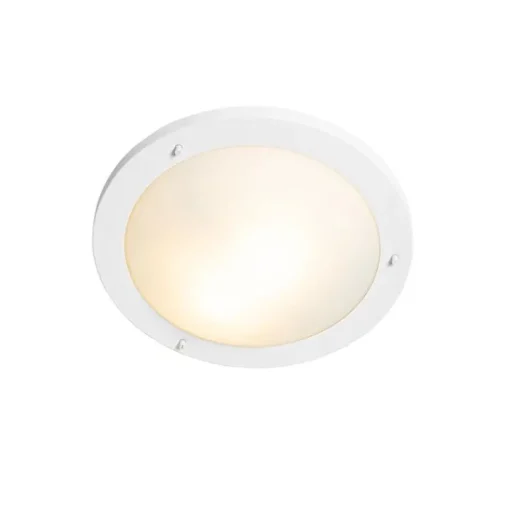 QAZQA Moderne plafonnière wit 41 cm IP44 - Yuma