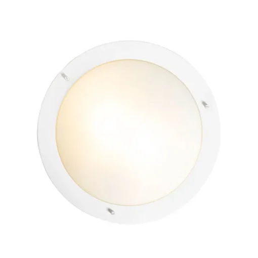 QAZQA Moderne plafonnière wit 41 cm IP44 - Yuma