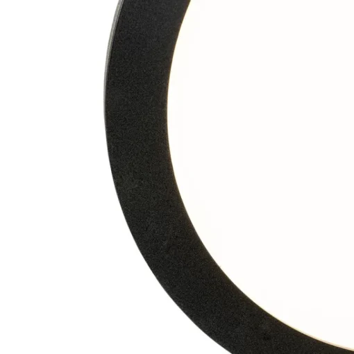 QAZQA Moderne plafonnière zwart 30 cm incl. LED IP44 - Steve