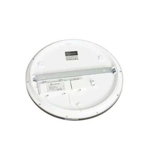 QAZQA Moderne plafonnière zwart 30 cm incl. LED IP44 - Steve