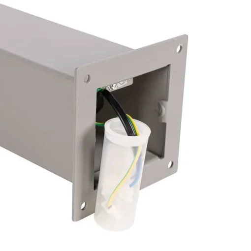 QAZQA Moderne staande buitenlamp grijs 30 cm IP44 - Denmark