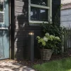 QAZQA Moderne staande buitenlamp 70 cm donkergrijs IP44 - Denmark