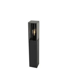 QAZQA Moderne staande buitenlamp zwart 80 cm IP44 - Dijon