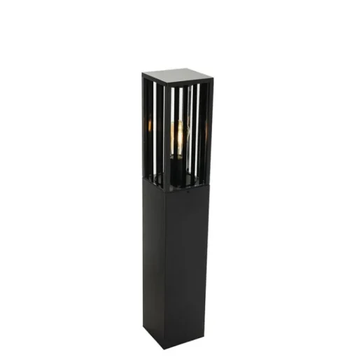 QAZQA Moderne staande buitenlamp zwart 80 cm IP44 - Dijon