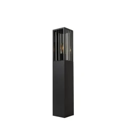 QAZQA Moderne staande buitenlamp zwart 80 cm IP44 - Dijon
