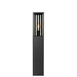 QAZQA Moderne staande buitenlamp zwart 80 cm IP44 - Dijon