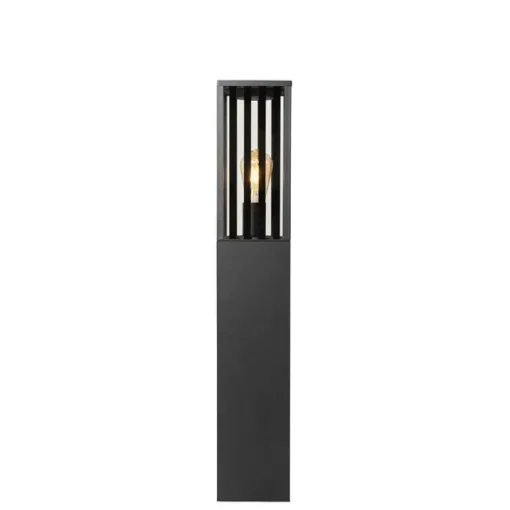 QAZQA Moderne staande buitenlamp zwart 80 cm IP44 - Dijon