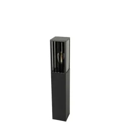 QAZQA Moderne staande buitenlamp zwart 80 cm IP44 - Dijon