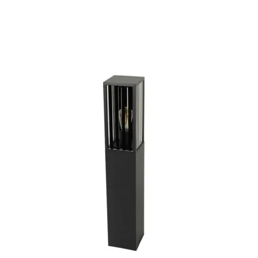 QAZQA Moderne staande buitenlamp zwart 80 cm IP44 - Dijon