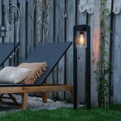 QAZQA Moderne staande buitenlamp zwart IP44 - Jarra Balanco