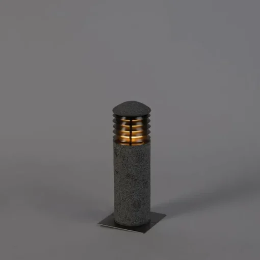 QAZQA Moderne staande buitenlamp graniet 40 cm - Happy